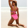 thumbnail image 5 of Charmo Women V Neck Bikini Set Low Waist 2 Pieces Swimsuits Tie Back Swimwear, 5 of 6