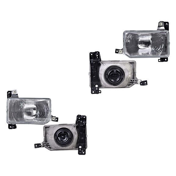 Par de Faros 720 1992 A 1993 Nissan P/Halog DEPO .