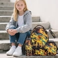 thumbnail image 2 of Jeiento Lightning Turtle Backpack Set of 5 Cool 17 Inch Adjustable Padded Straps Backpack with Lunch Box Pencil Pouch for 9-12 Years Old Kids Middle School School Supply Set, 2 of 8