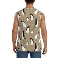 thumbnail image 4 of Pofeuu Lovely Penguin Print Men's Muscle T-Shirt, Sleeveless, Muscle Tank, Classic Muscle Tee Top For Men Casual Sleeveless Muscle T-Shirt Trendy Clothes-3X-Large, 4 of 7