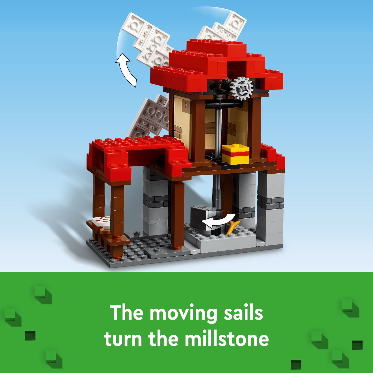LEGO Minecraft The Windmill Farm Video Game Toy, Farm Building Set with Minecraft Minifigures and Equipment, Zombie Themed Birthday Gift for Kids, Minecraft Toy for Boys and Girls Ages 8 and Up, 21262