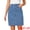 Blue, variant on DARING DIVA Women's Swiss Dots Above Knee Length Denim Skirt Small Dark Blue