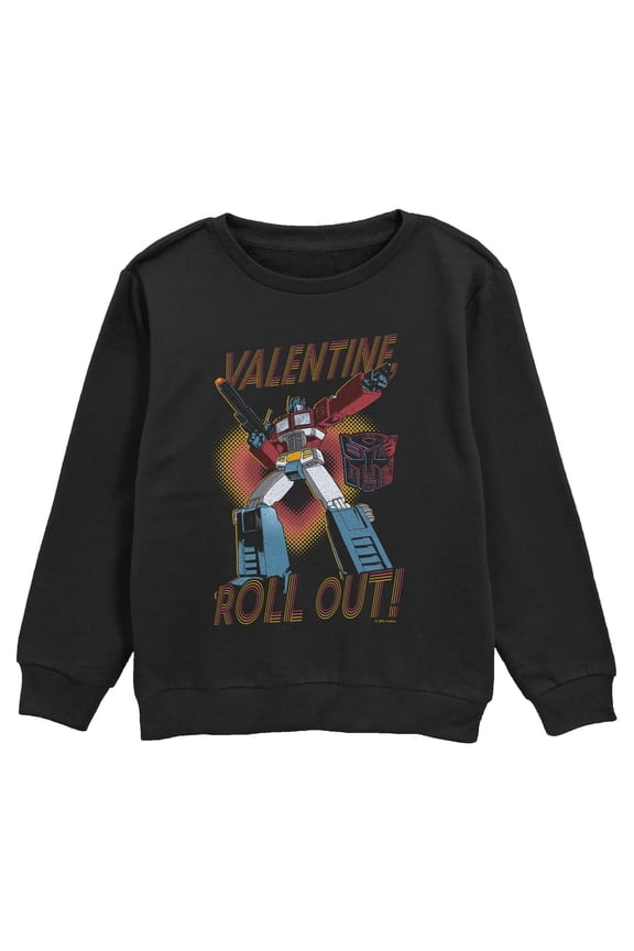 Boy's Transformers Valentine Roll Out! Sweatshirt
