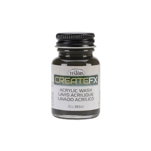 TESTORS 79413 FX Acrylic Wash Black 1 oz TESR7413 MultiColored