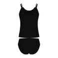 thumbnail image 5 of BSDJILFG Tankini Sets for Women 2026 Modest Swimsuits,High Waisted Lettuce Trim Tankini Top with Seamless Underwear, 5 of 5