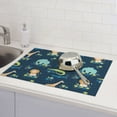 thumbnail image 6 of Yiaed Tropical Animals Print Highly Absorbent Microfiber Kitchen Counter Mat, Dish Drying Pad for Dishes, Utensils, Pots and Pans, Large 18" x 24", 6 of 7