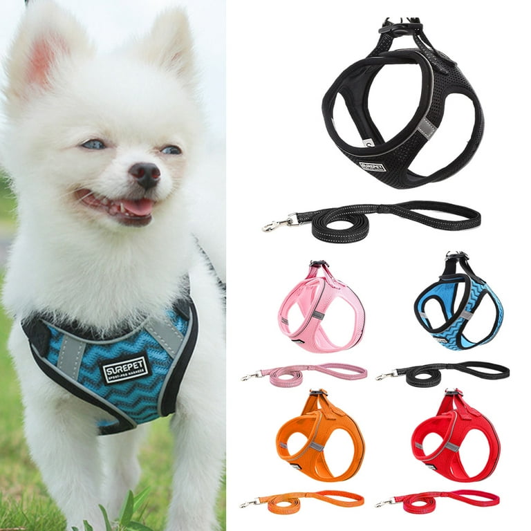 No Pull Reflective Dog Harness Leash Set Pet Vest Lead For Small Meduim  Large Dogs Perfect for Daily Training Walking XXS-L - AliExpress