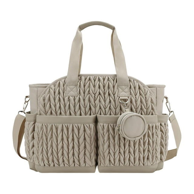 Lipstore Diaper Bag Tote Mummy Changing Bag Portable Mom Gift Multifunctional Essentials Khaki