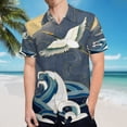 thumbnail image 5 of High Quality Hawaiian Shirts for Men Short Sleeve Aloha Beach Shirt Floral Summer Casual Button Down Shirts Blouses MXMRAQ, 5 of 7
