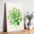 thumbnail image 3 of Canvas Wall Art Green Succulent Canvas Art Print Green Leaves Plants Abstract Art Pictures Wall Decor for Living Room Bedroom Artwork Decorations Stretched Framed Ready to Hang 8"x10", 3 of 9