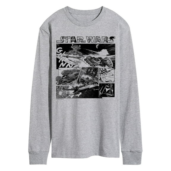 Star Wars - Comic Panel - Men's Long Sleeve Tee