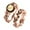 Rose Gold, variant on Diamond Double Ring Set For Women Fashion Jewelry Popular Accessories (Silver,8)