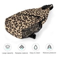 thumbnail image 5 of Full Print Chest Bag 8×15in Outer Large Bag On Both Sides Of Mesh Bag Inside Pocket Design Sponge Pad Shoulder Strap Leopard Print Pattern Background_4, 5 of 8