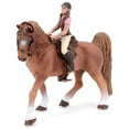 thumbnail image 1 of Modèle de Collection Jouets Miniature Simulation Cheval Brun avec Figurine de Chevaline et Selle Animal Figure Modèle Jouets de Collection pour Enfants, 1 of 7