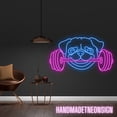 thumbnail image 2 of Handmadetneonsign Pug and Dumbbell Neon Sign,Animal Neon Sign,Led Neon Sign,Cute Neon Sign, 2 of 5
