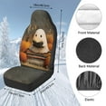thumbnail image 7 of Uorisanigo Car Seat Covers for Front Seat, Auto Interior Cute Ghost Print High Back Bucket Seats Covers, Soft Fluffy Furry Seats Cover Fits for Most Cars, Trucks, SUVs, Vans, Set of 2, 7 of 7