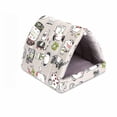 thumbnail image 2 of Small Animal Bed Ultra-Soft Crystal Velvet Hamster Guinea Pig Sleeping House, 8 Inch Cozy Nest, Warm and Beautiful, Plush Soft Cushion, Machine Washable, 2 of 9
