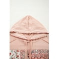 thumbnail image 6 of Women's Delicacy Mix Floral Patchwork Hoodie – Casual Drawstring Design for Daily Wear | L, 6 of 10