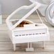 thumbnail image 5 of Cateissary Piano ABS blanco con efecto musical suave, fabricación delicada, regalo para entusiastas de la música Decoración del hogar, 5 of 6