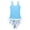 Light Blue, variant on Girls Tankini Set Floral Print Two Piece Teen Bikini Tankini Swimsuit Juniors Youth Swimwear with Bralette Bottoms Black 13 Years-14 Years