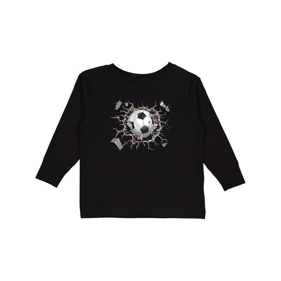 Inktastic Soccer Breakthrough Boys or Girls Long Sleeve Toddler T-Shirt