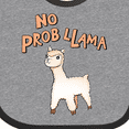 thumbnail image 4 of Inktastic No Prob Llama Cute Llama Boys or Girls Baby Bib, 4 of 4