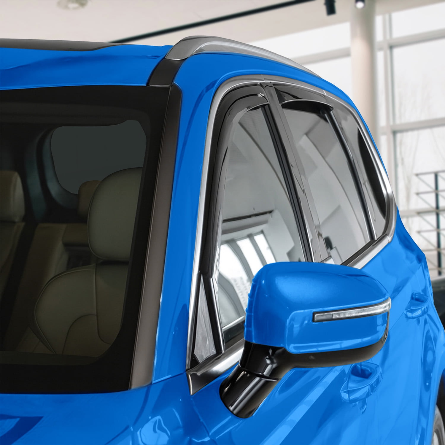 Goodyear Shatterproof in-Channel Window Deflectors for Kia Telluride 2020-2026, Rain Guards, Window Visors for Cars, Vent Deflector, Car Accessories, 4 pcs - GY008451