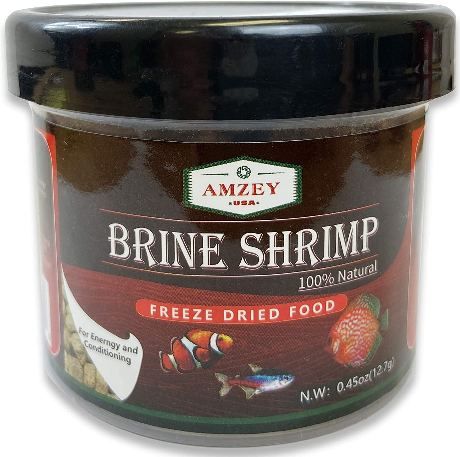 0.45 oz Freeze Dried Brine Shrimp100 Natural Fish Food, High Protein