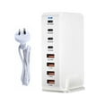 thumbnail image 1 of 240W USB C Charging Station, GaN Compact 8-Port USB C Fast Charging Station. H6W9, 1 of 9