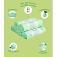 thumbnail image 2 of bioMat 1.2 Gallon Compostable Bags, BPI, CMA and ASTM D6400 Certified, Compost Bags for Countertop Bin, 150 Bags, 2 of 8