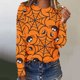 thumbnail image 1 of Ichuanyi liquidación de la moda mujer casualidad casual halloween halloween impreso cuello redondo de camiseta suelta blusa blusa ICHUANYI WER202308216186, 1 of 5