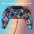 thumbnail image 7 of Wireless Controller Compatible with P4/P4 Slim/P4 Pro/Windows PC, Colorful Graffiti, 7 of 7