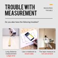 thumbnail image 3 of Tignapoo Compact Laser Distance Meter with Angle Sensor, Multi-Unit Switch (m/ft/in), High Precision for Distance/Area/Volume/Pythagoras, Portable Black DC60 with Batteries Included, 3 of 7
