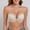 White, variant on Women's High Support Strapless Bra Push Up Lace Breathable Lightly Padded for Tube Tops Off Shoulder Dresses Sports Bras for Women Large Bust
