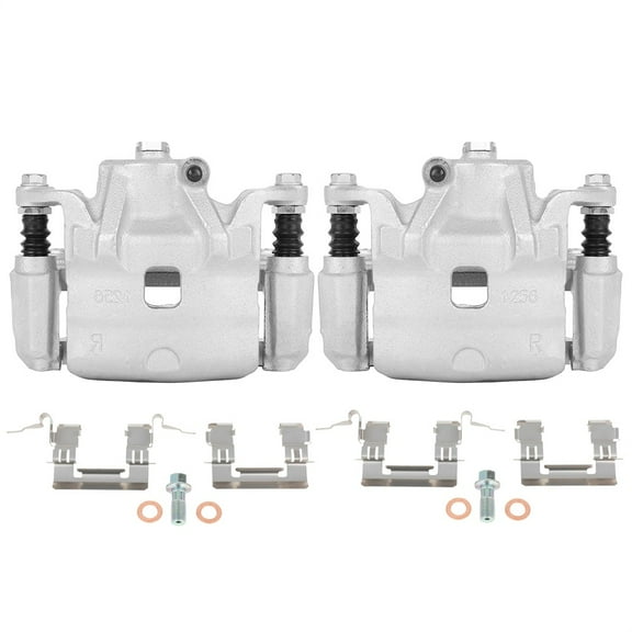 2PCS Front Driver & Passenger Side Disc Brake Calipers (w/Bracket) 1 Piston 2007-2012 for Nissan for Sentra 2.5L 2007-2013 for Nissan for Altima 2.5L