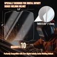 thumbnail image 3 of Lente de cubierta frontal para casco de soldadura, 10 piezas OXING 271320, 3 of 7