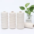 thumbnail image 2 of Inteprter Hilo y versátil para artesanías y decoración hechas a mano, cuerda de moda para decoración duradera Decoración del hogar Beige-3mm-100m, 2 of 6