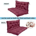 thumbnail image 5 of YLLN 60*40 Inch Porch Swing Cushions, Patio Furniture Cushions With 4" Thicken Backrest, Bench Cushions For Outdoor Furniture, Anti-Fading Waterproof Patio Cushions, 5 of 8