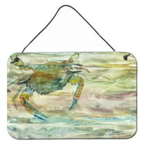 Carolines Treasures SC2013DS812 Blue Crab Sunset Wall or Door Hanging Prints 8x12 multicolor