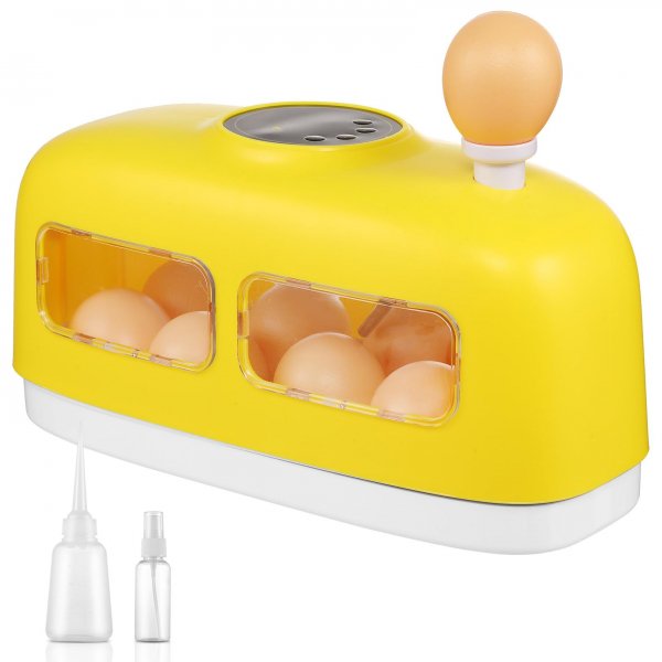 Egg Incubator, 8 Egg Incubator with Led Candler Temperature and Humidity Control and Display