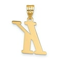 thumbnail image 3 of 14k Yellow Gold Slanted Design Letter K Initial Charm Pendant, 3 of 4
