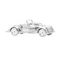 thumbnail image 2 of Casa de muñecas modelo coche mini coche, regalos de vacaciones juguetes decoración DIY paisaje suministros coche miniatura casa de muñecas decoración, Plata, 2 of 8