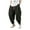 Black, variant on Homenesgenics Cargo Pants for Men Khaki Pants Men's Fashion Casual Loose Solid Color Harem Pants Wide Leg Elasticated Pants