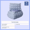 thumbnail image 3 of Mainstays Kids Light Purple Solid Puffy Comforter Set, Twin, 2 Pieces, 3 of 9