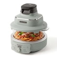 thumbnail image 5 of Magnifique 4.5 qt 2-in-1 Glass Air Fryer Multi Cooker Combo, Olive Green - Non-Stick Glass Pot for Dishwasher Safe, 5 of 9