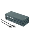 thumbnail image 1 of KVM Switch USB 2.0 For Keyboard Mouse Printer 2 PCs Sharing 4 Devices USB Switch 4K@30Hz/60Hz, 1 of 5