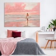 thumbnail image 2 of Pink Sky Surfer Canvas Wall Art, design by LSR Design Studio, 2 of 8