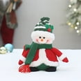 thumbnail image 4 of CASAFUN Plush Christmas Stuffed Animal Plush Toys Santa Claus Snowman Penguin Reindeer Christmas Stuffed Plush Toys for Christmas Decoration Indoor Home Office Decor, 4 of 6