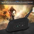 thumbnail image 2 of Auriculares Para Casco, Comunicación Inalámbrica Bidireccional Negra Audio Claro Bluetooth 1200M Auriculares De Interfono Para Motocicleta Para 6 Usuarios ANGGREK Bluetooth Interphone Headset, 2 of 8