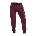 thumbnail image 4 of Stamzod Men's Outdoor Hiking Pants Multi Pockets Quick Dry Fishing Trousers Drawstring Lightweight Straight Work Cargo Pants for Men, 4 of 6